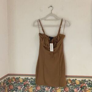 Streetwear Society Gold Mini Dress, Size S, NWT